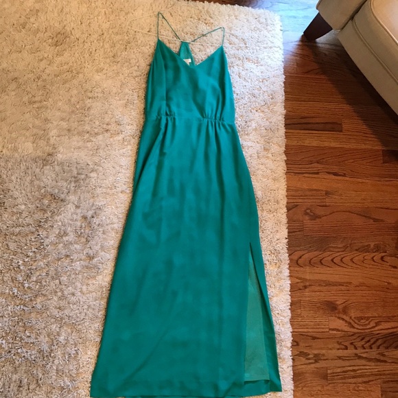 Green J Crew maxi dress - Picture 4 of 5